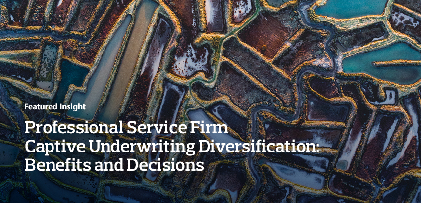 Professional Service Firm Captive Underwriting Diversification: Benefits and Decisions