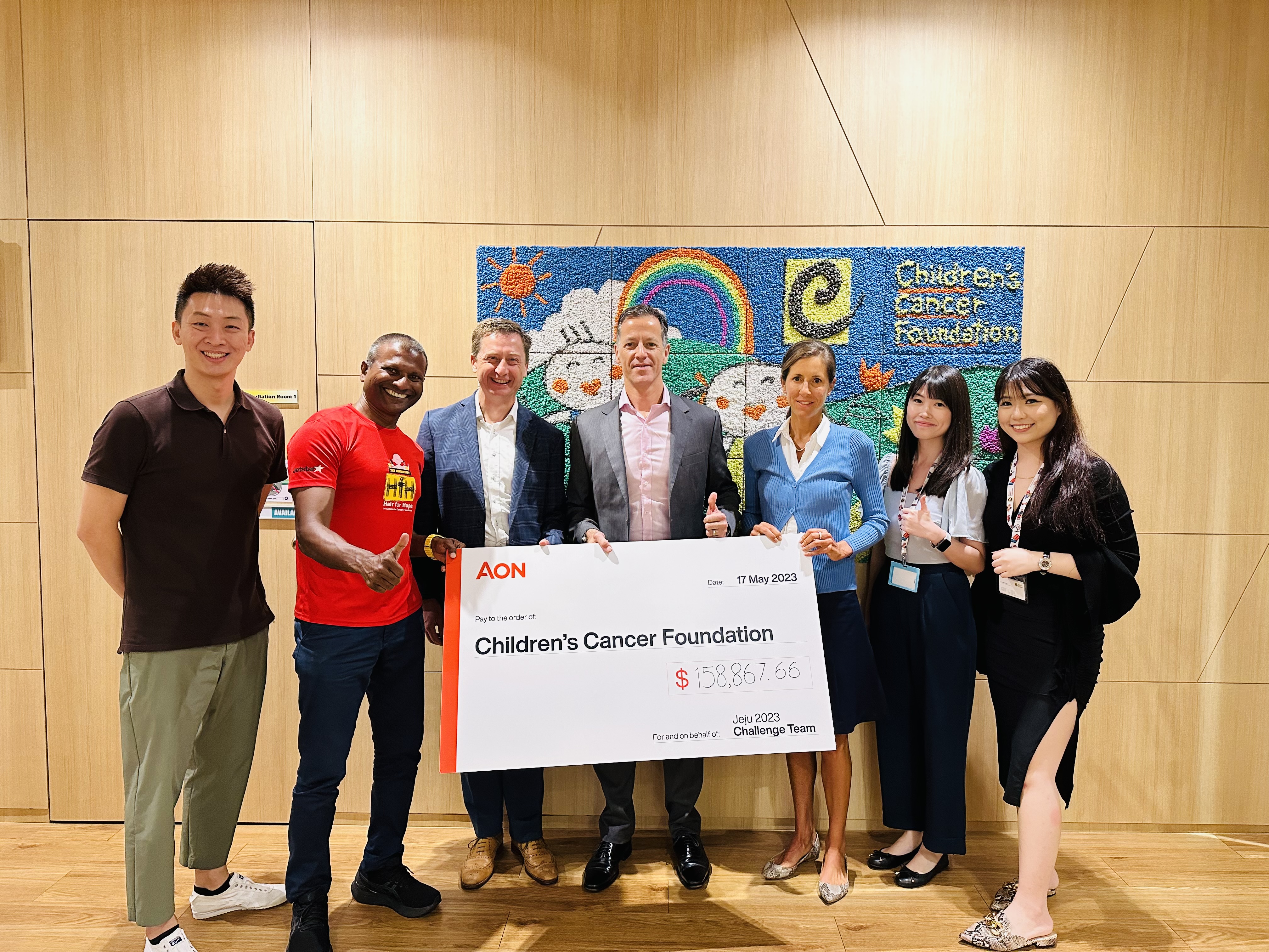 Aon Raises over SGD 150,000 for Children’s Cancer Foundation in Singapore Through Fundraising Event Image