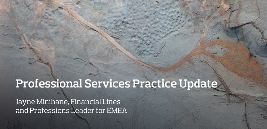 Jayne Minihane, Financial Lines and Professions Leader for EMEA