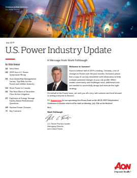July 2019 U.S. Power Industry Update
